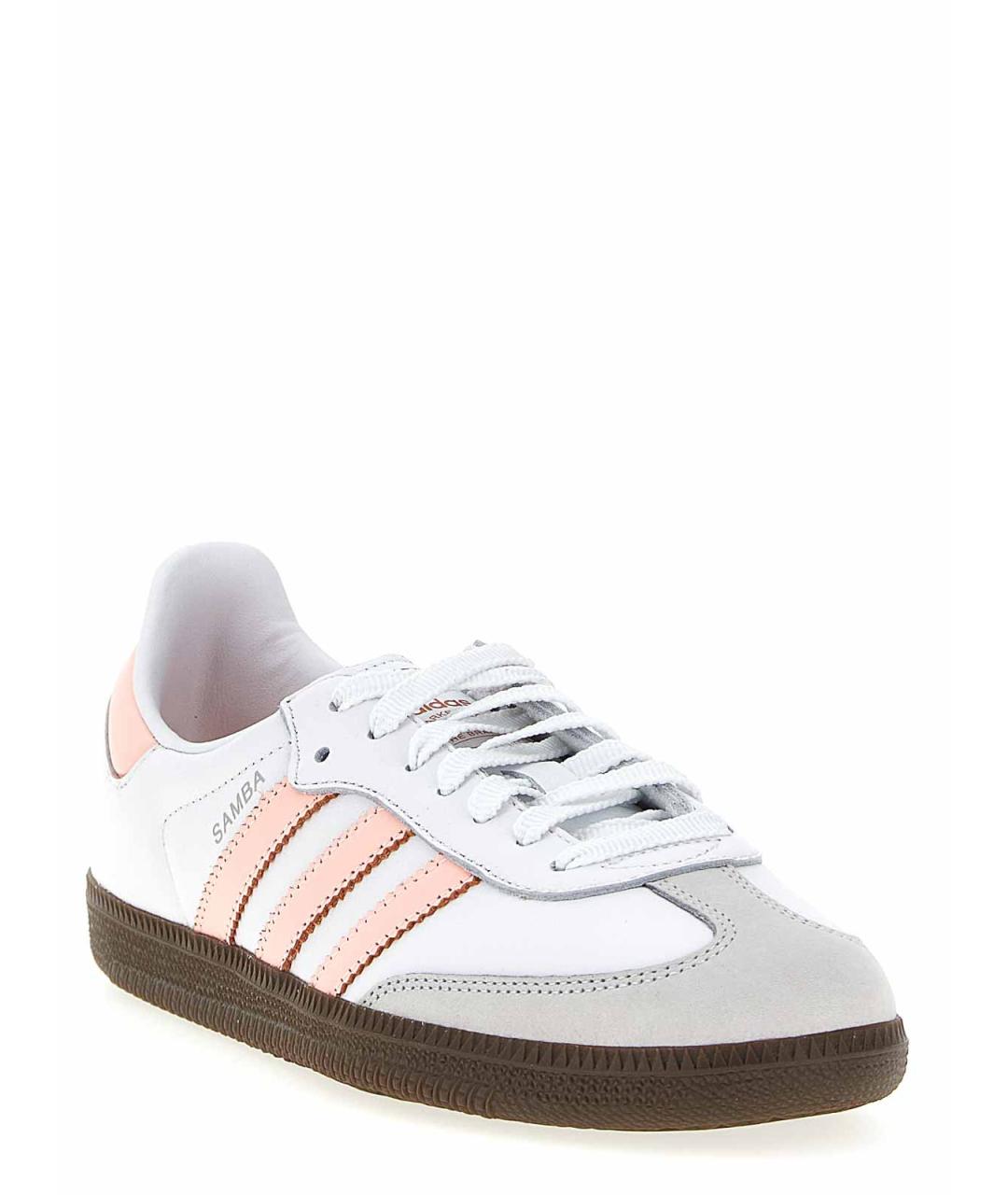 ADIDAS Белые кожаные кроссовки, фото 2