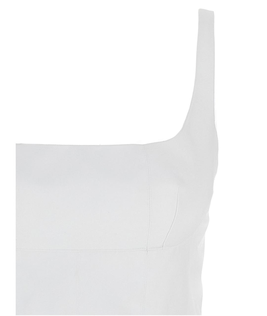 GIOVANNI BEDIN Белое хлопковое повседневное платье, фото 3