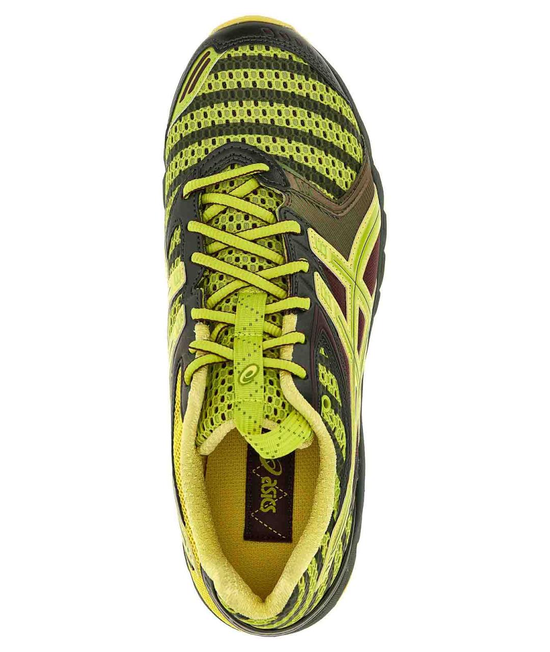 ASICS Желтые резиновые низкие кроссовки / кеды, фото 4
