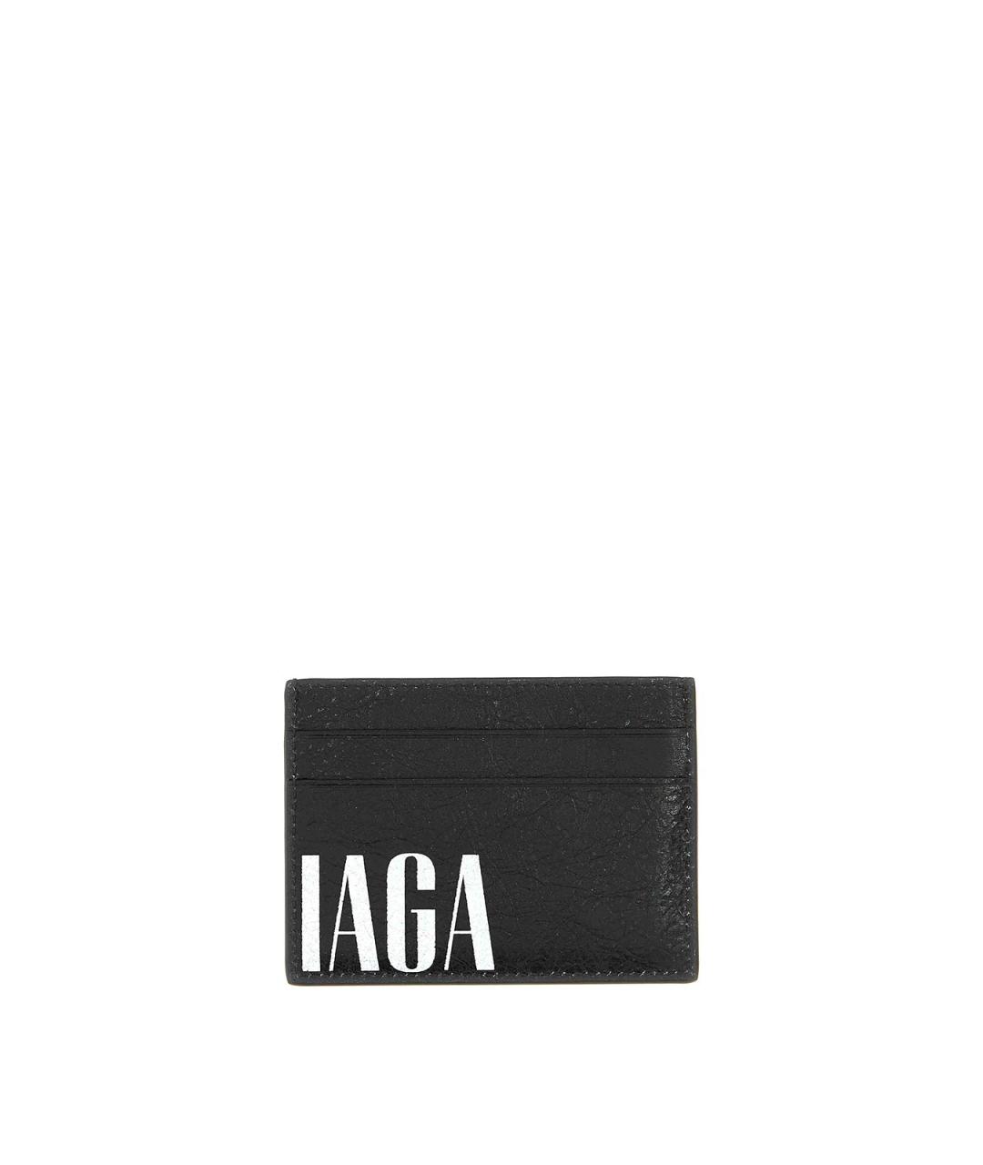 BALENCIAGA Черный кожаный кардхолдер, фото 2