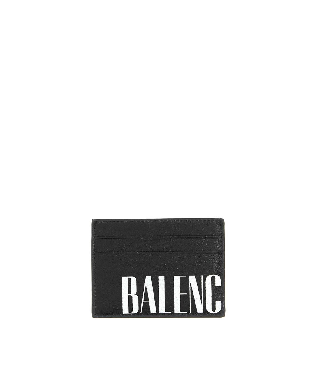 BALENCIAGA Черный кожаный кардхолдер, фото 1
