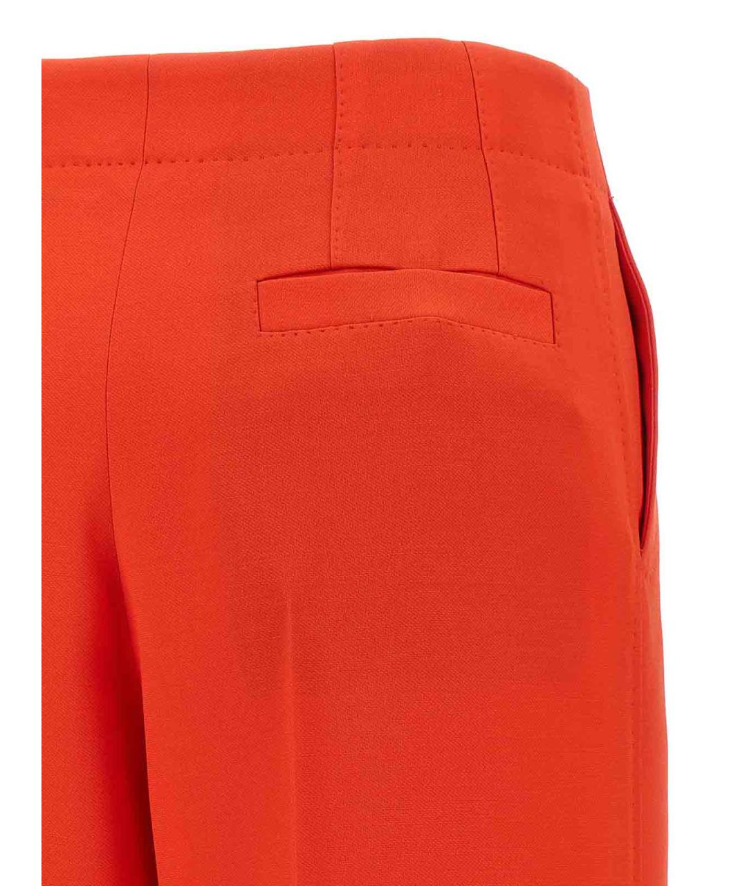 BRIONI Красные шерстяные прямые брюки, фото 4