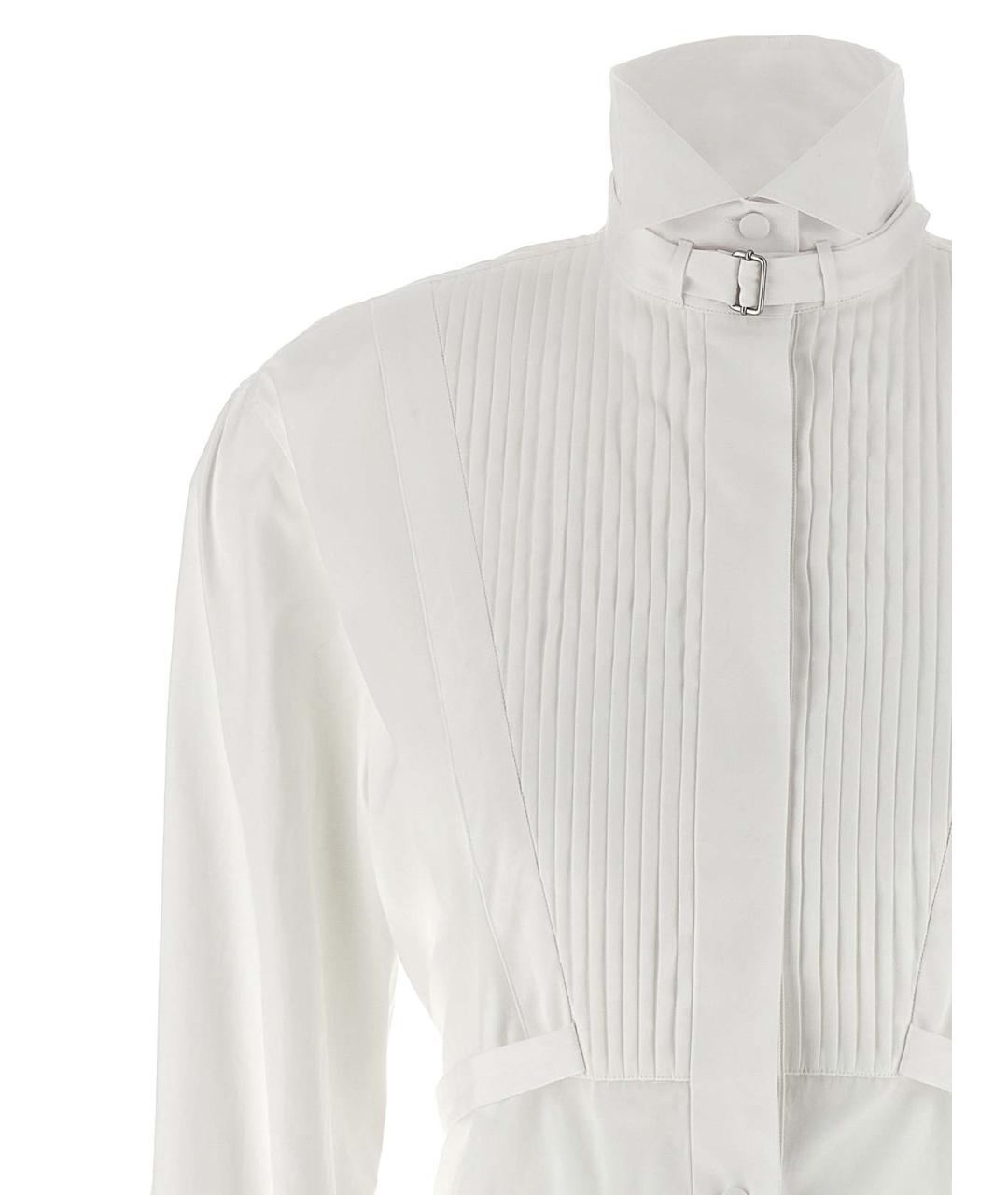 ALEXANDER MCQUEEN Белое хлопковое повседневное платье, фото 3