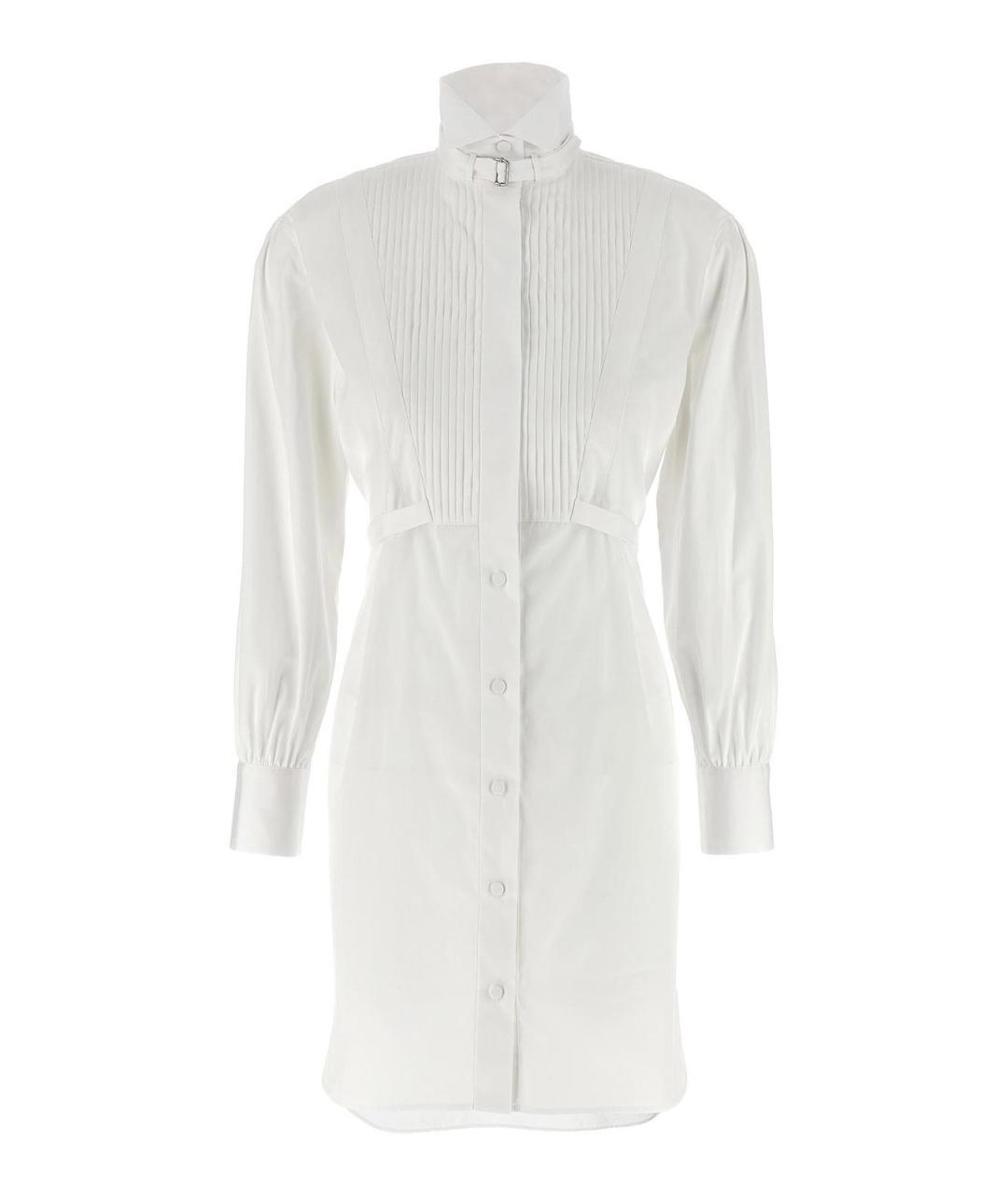 ALEXANDER MCQUEEN Белое хлопковое повседневное платье, фото 1