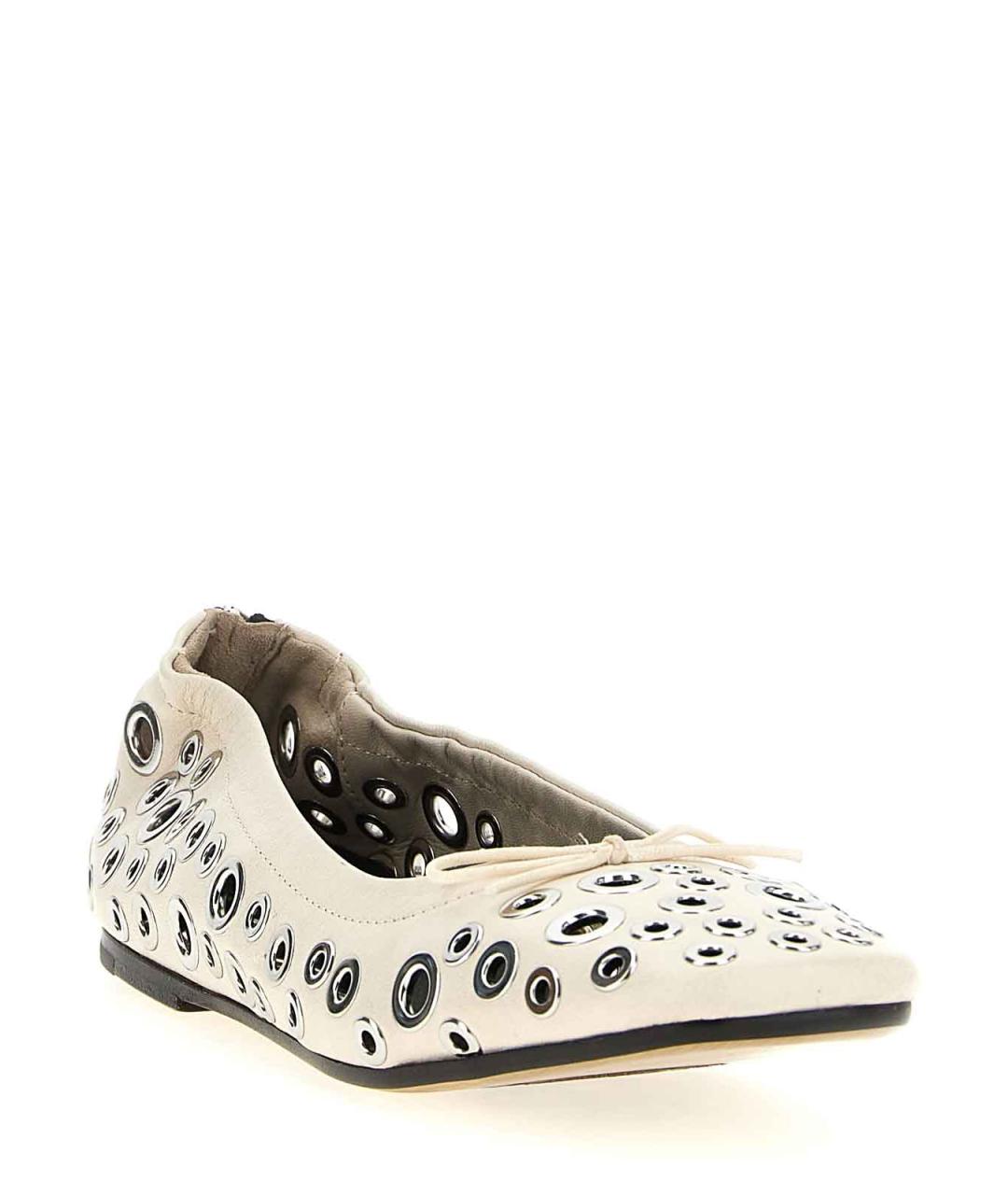 GOLDEN GOOSE DELUXE BRAND Белые балетки, фото 2