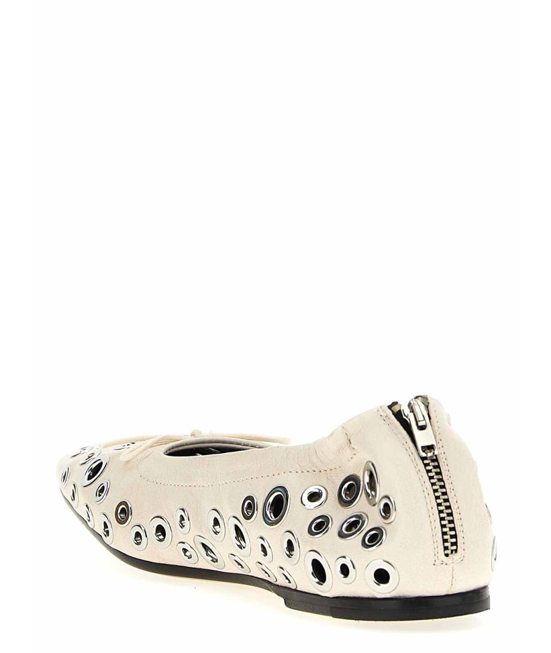 GOLDEN GOOSE DELUXE BRAND Белые балетки, фото 3