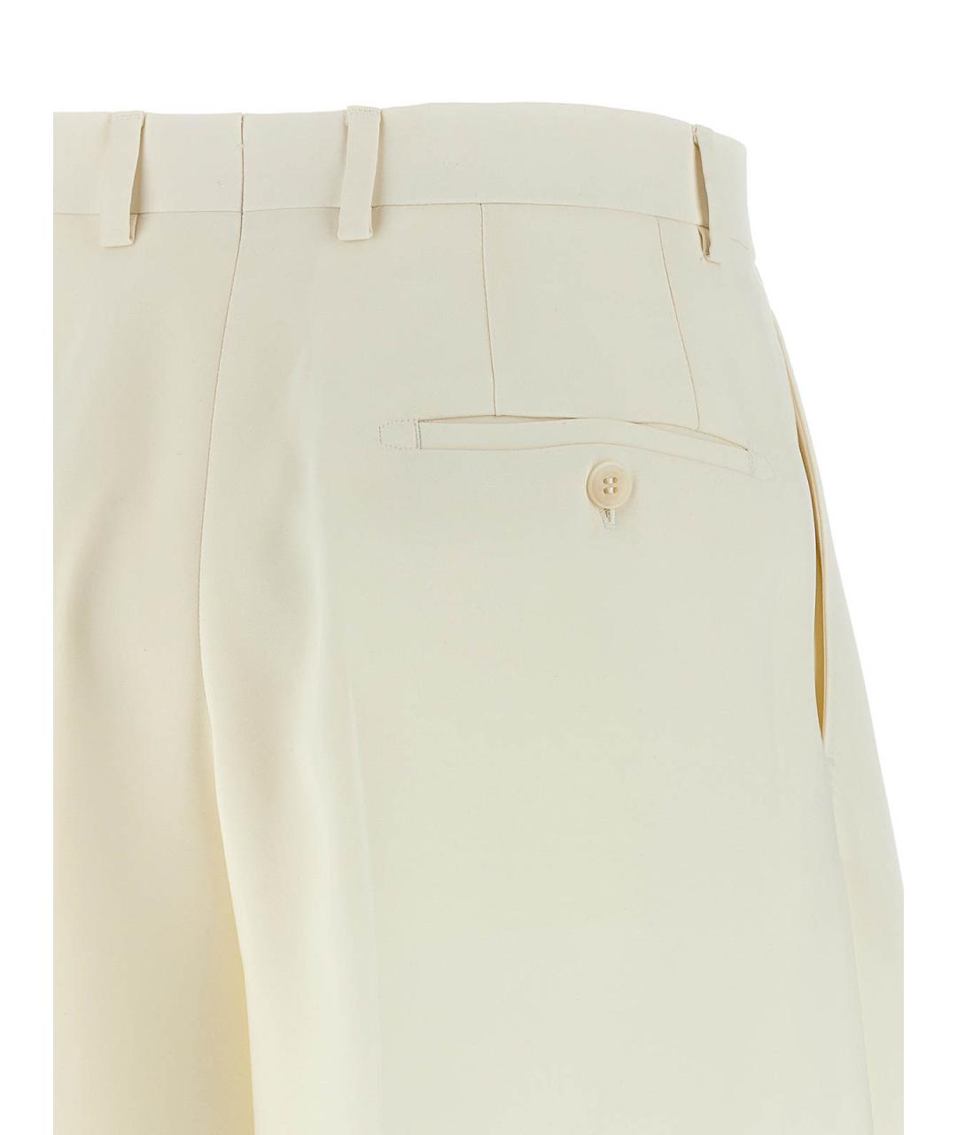 BRIONI Белые шелковые шорты, фото 4