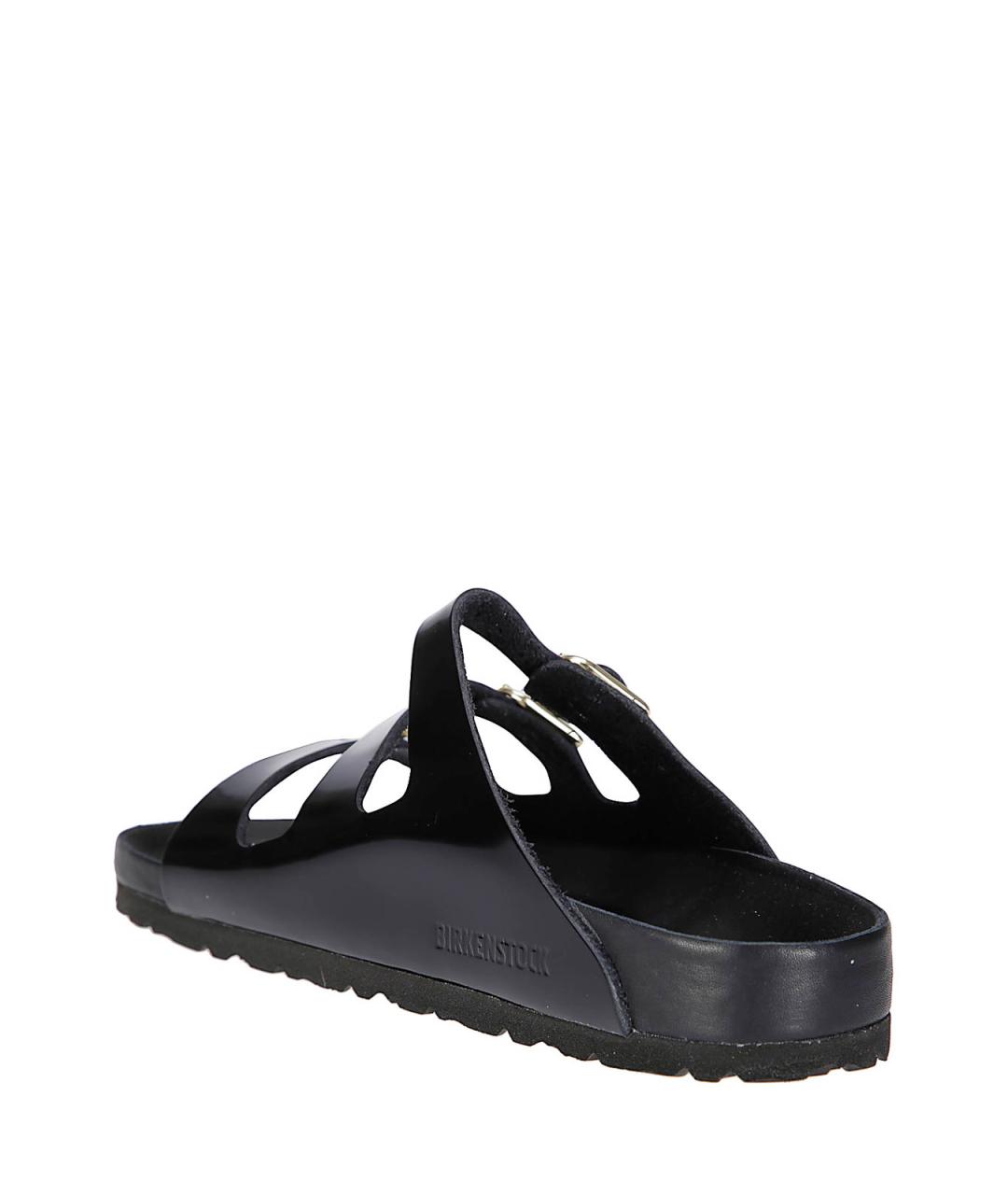 BIRKENSTOCK Черные кожаные мюли, фото 3