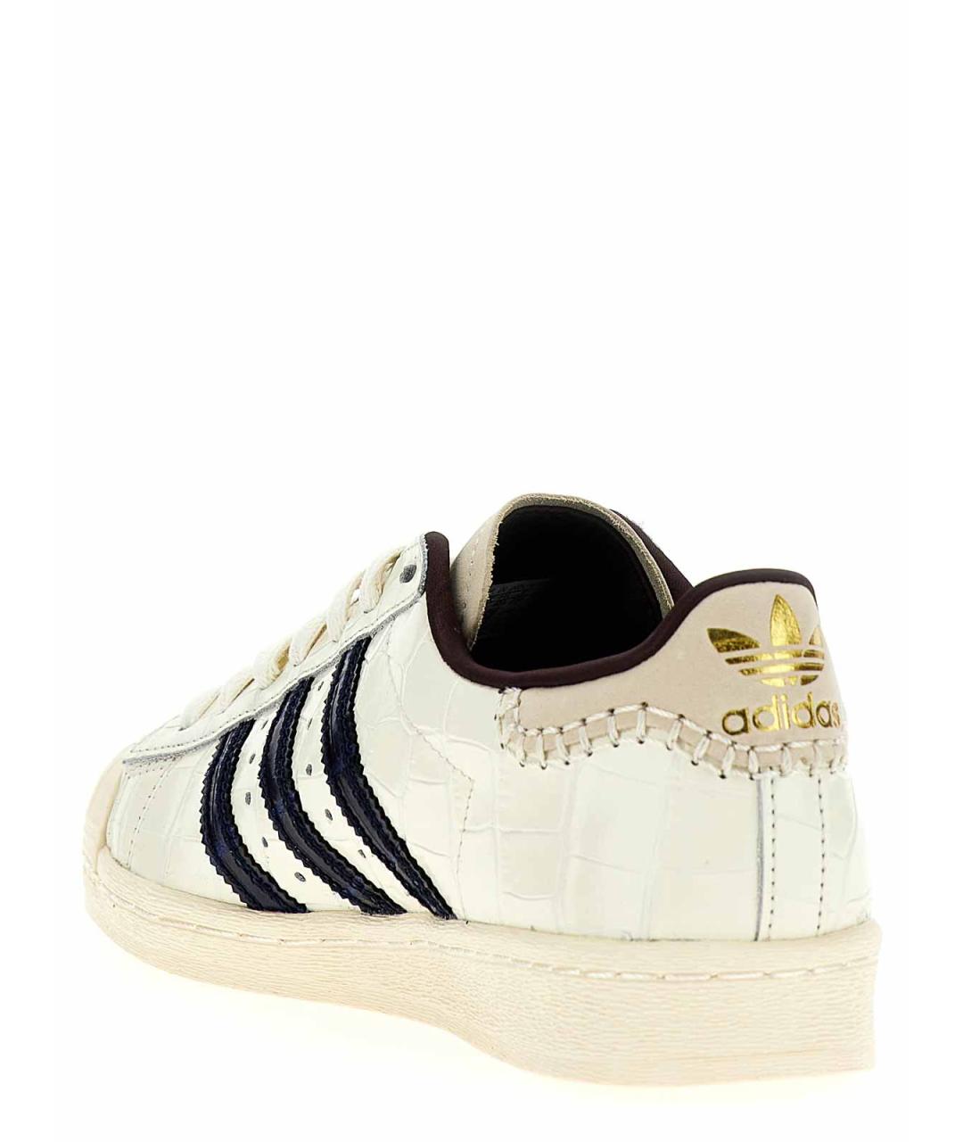 ADIDAS Белые кожаные низкие кроссовки / кеды, фото 3