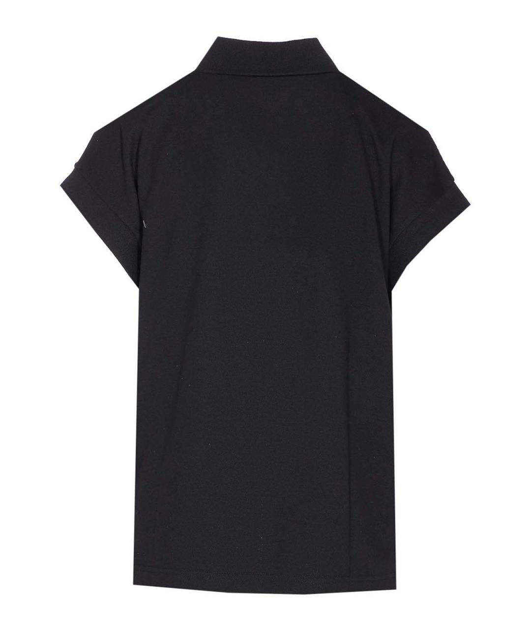 SAINT LAURENT Черная полиэстеровая футболка, фото 2