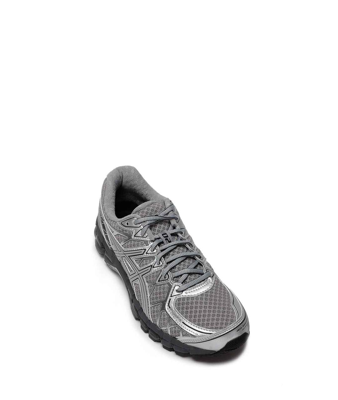 ASICS Серебряные резиновые кроссовки, фото 2