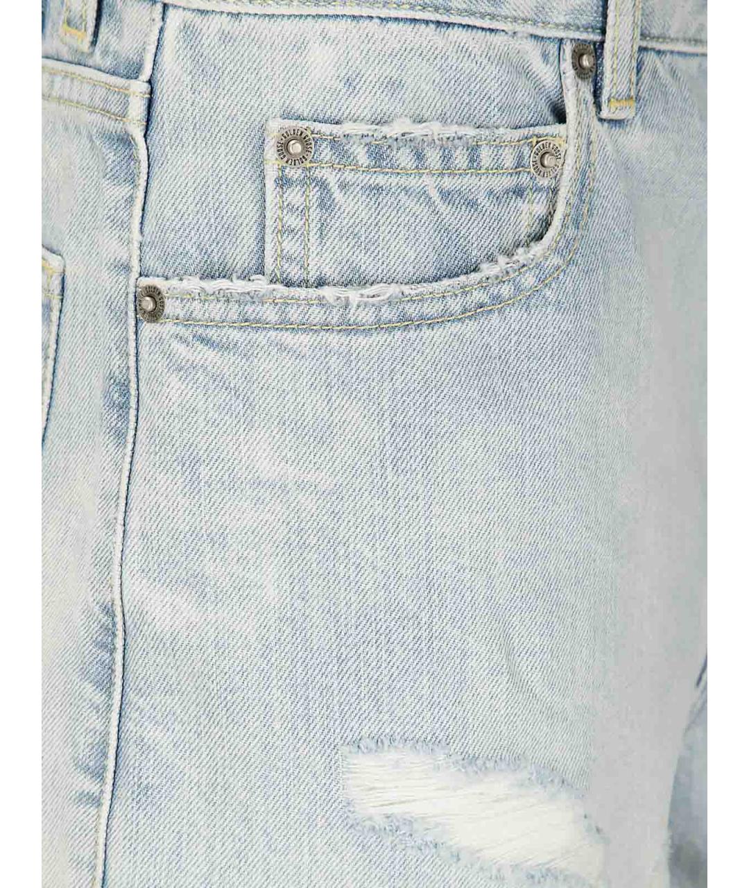 GOLDEN GOOSE Синие хлопковые шорты, фото 3