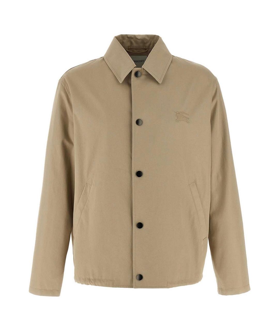 BURBERRY Бежевая хлопковая куртка, фото 1