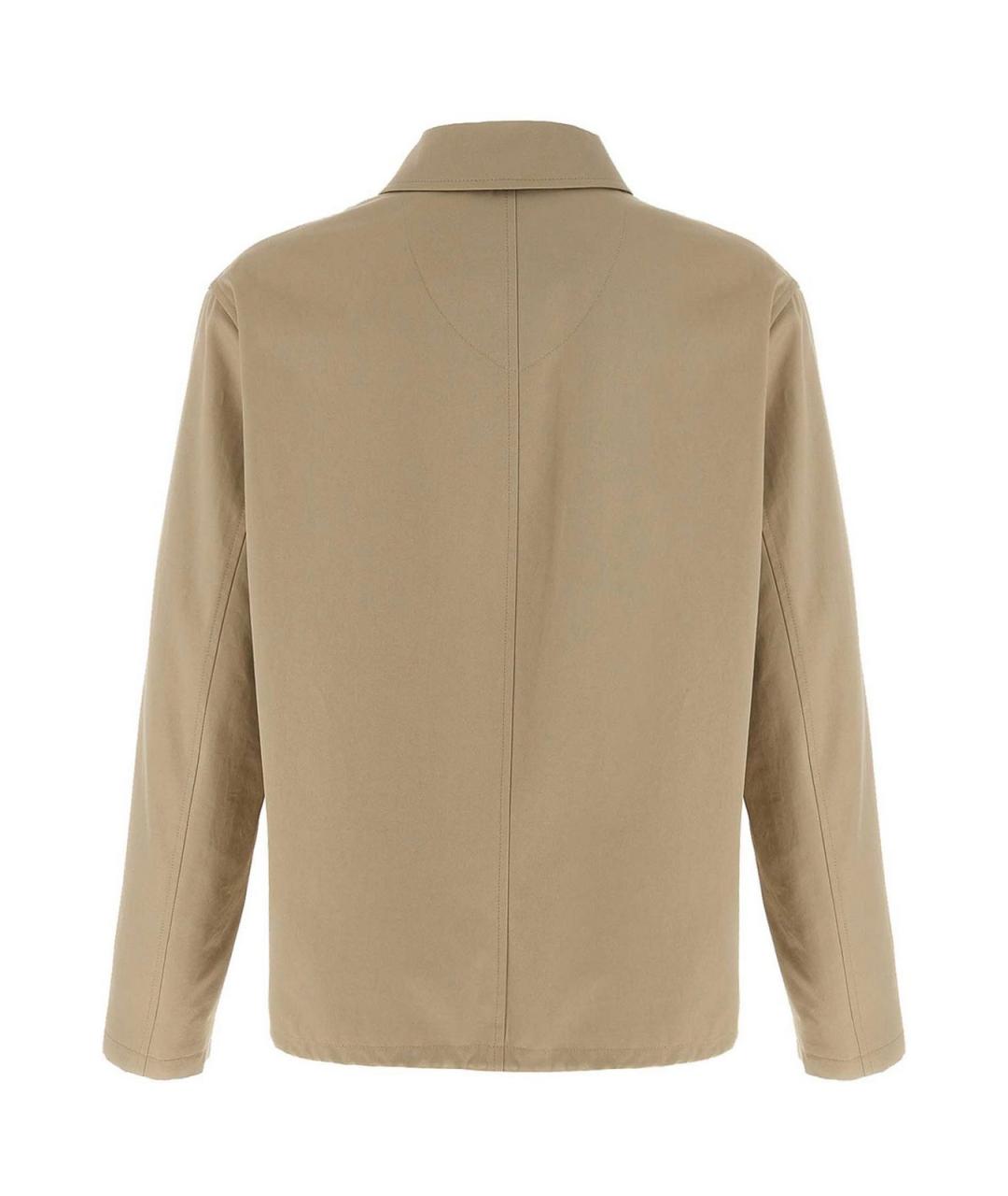 BURBERRY Бежевая хлопковая куртка, фото 2
