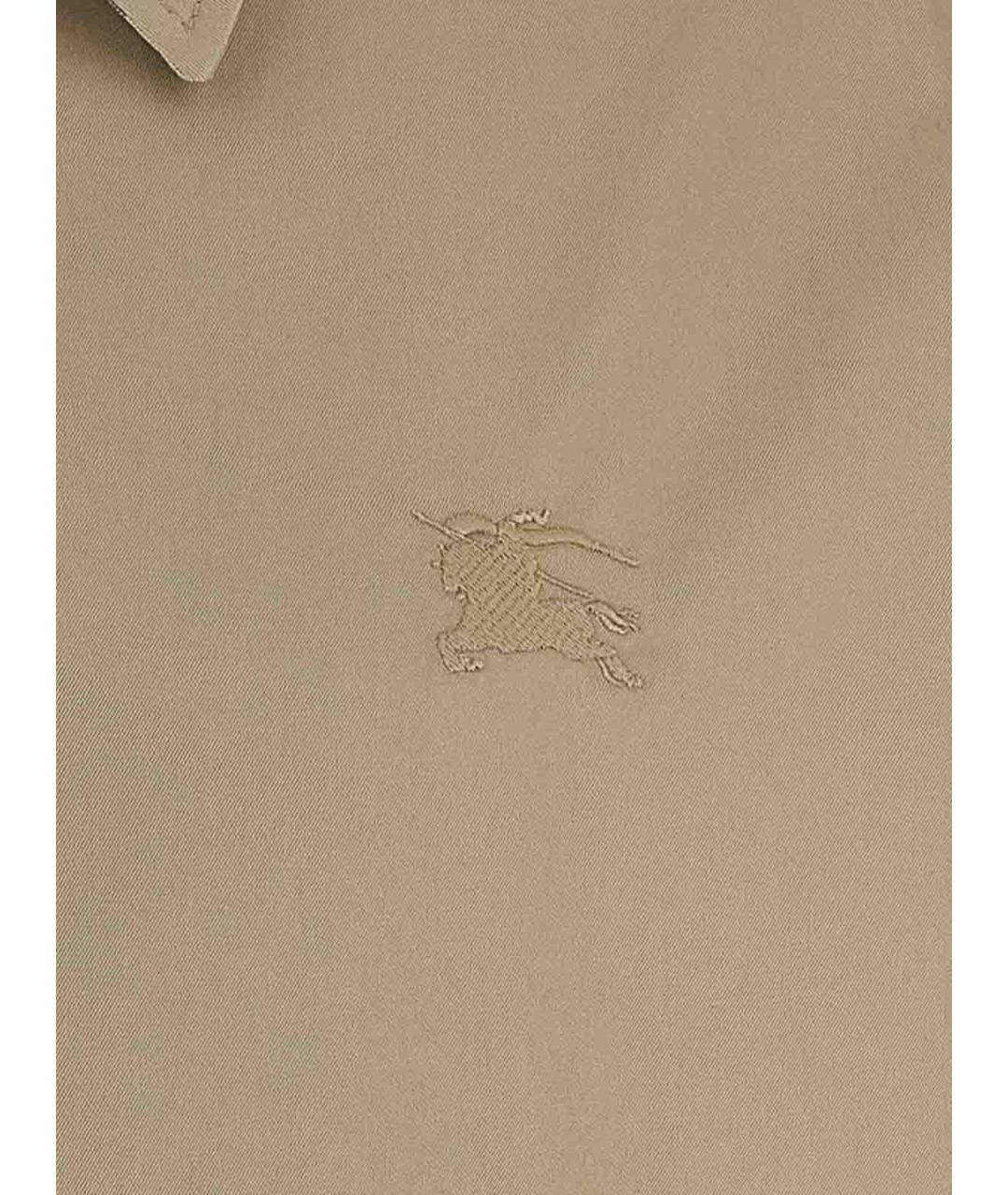 BURBERRY Бежевая хлопковая куртка, фото 4