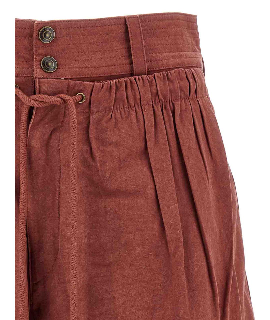 ISABEL MARANT Коричневые хлопковые шорты, фото 3