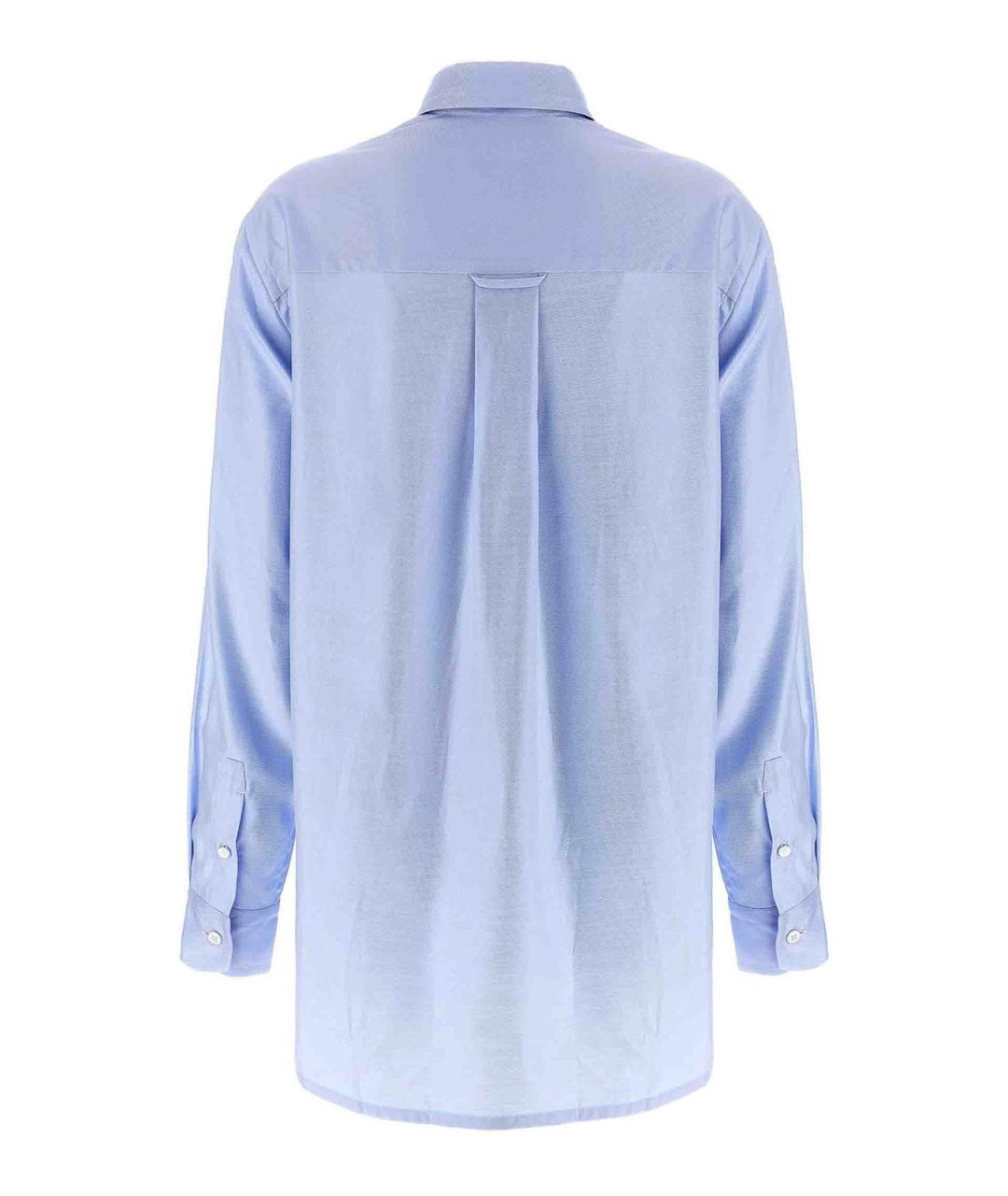 BRIONI Голубая хлопковая рубашка, фото 2