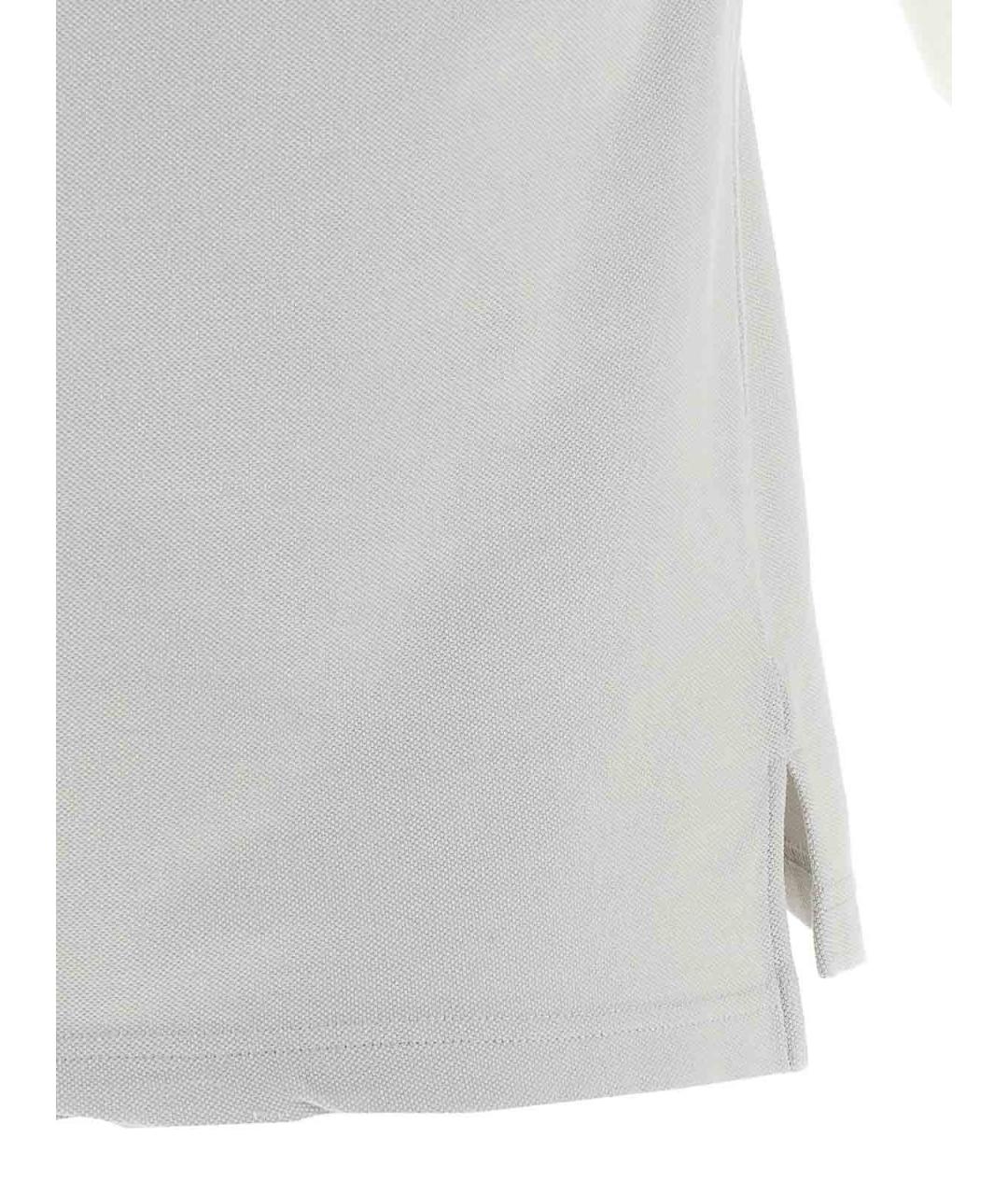 BALENCIAGA Серая хлопковая футболка, фото 4