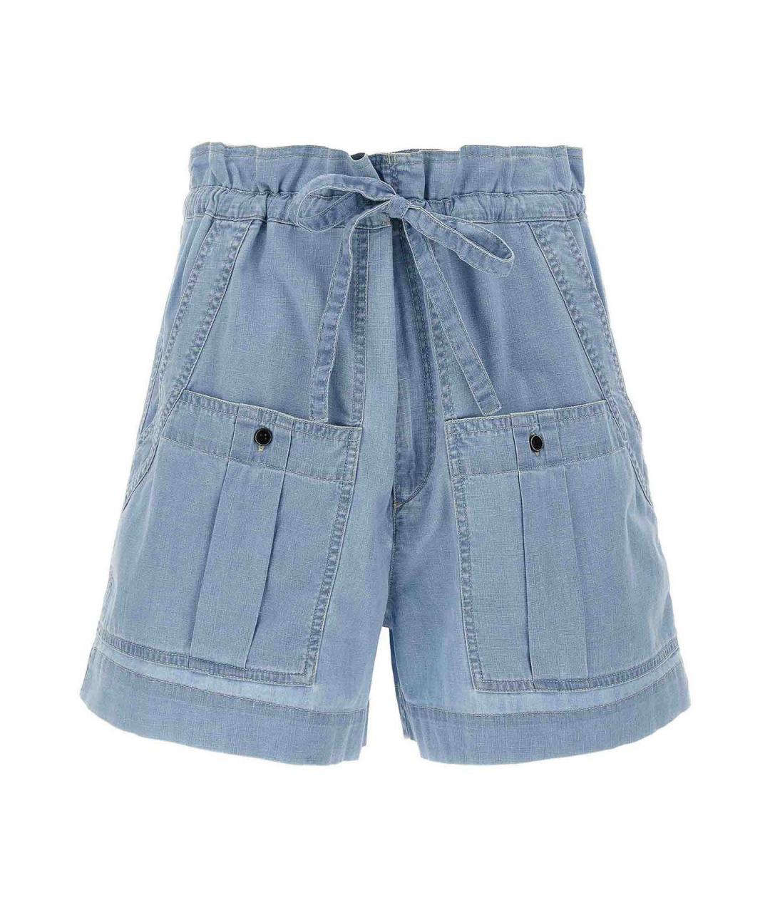 ISABEL MARANT Голубые хлопковые шорты, фото 1
