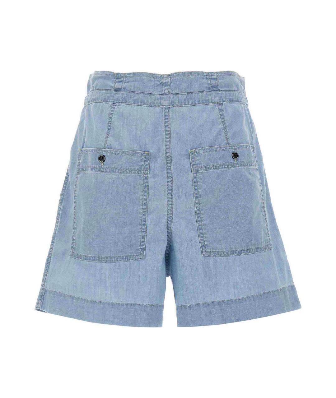 ISABEL MARANT Голубые хлопковые шорты, фото 2