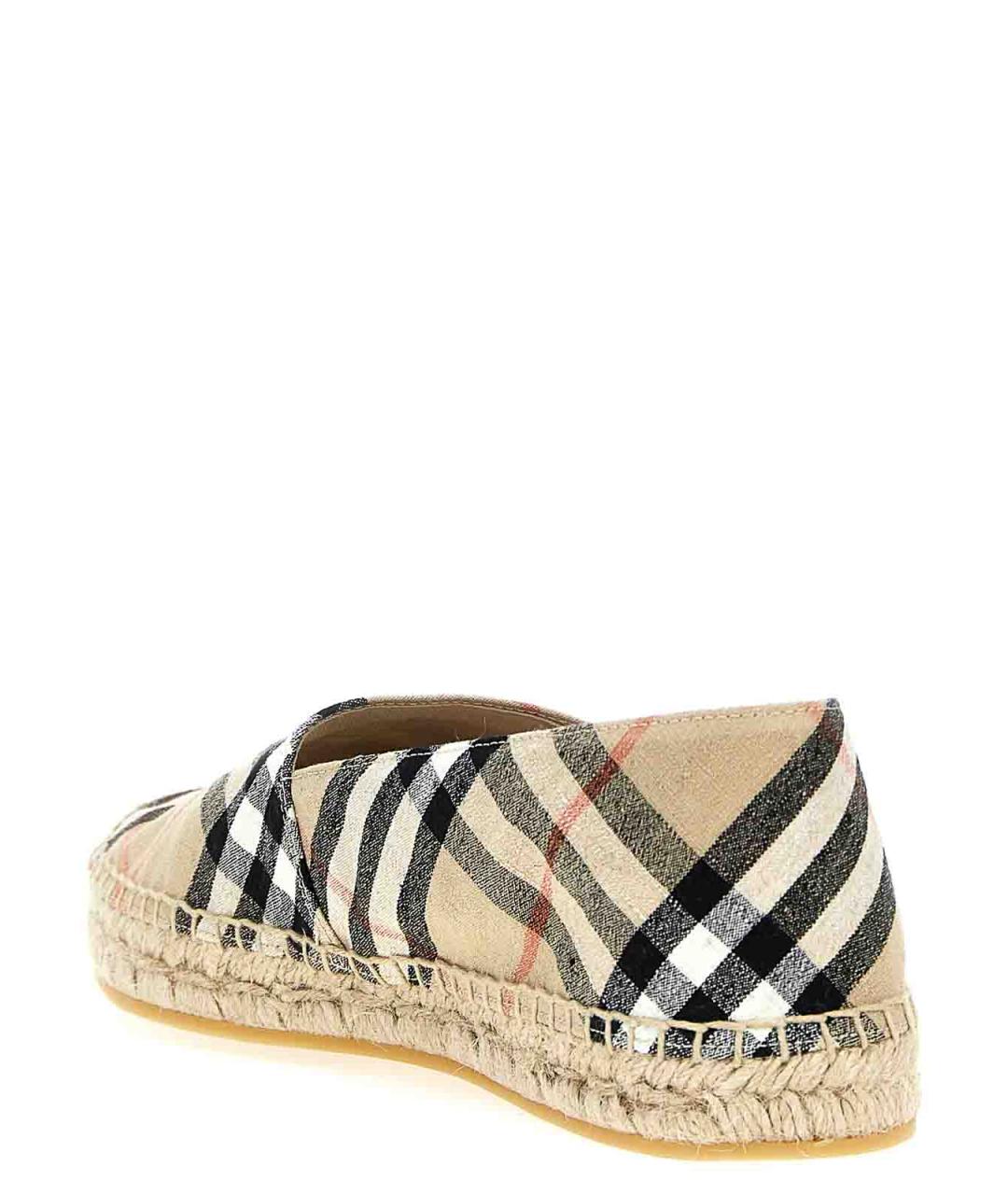 BURBERRY Бежевые текстильные эспадрильи, фото 3