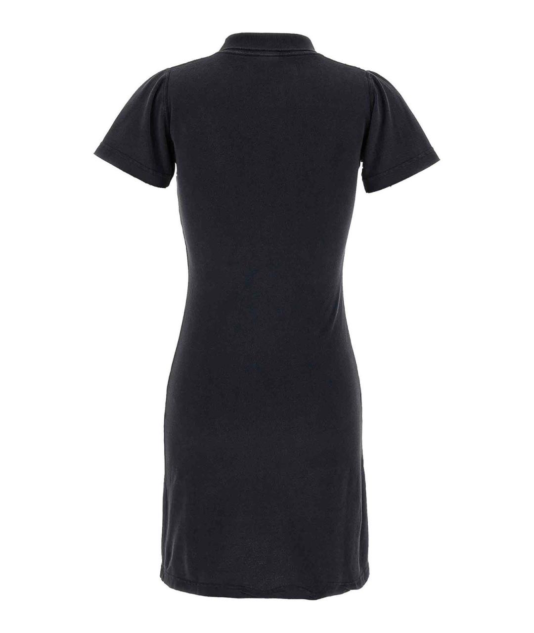 BALENCIAGA Черное хлопковое повседневное платье, фото 2