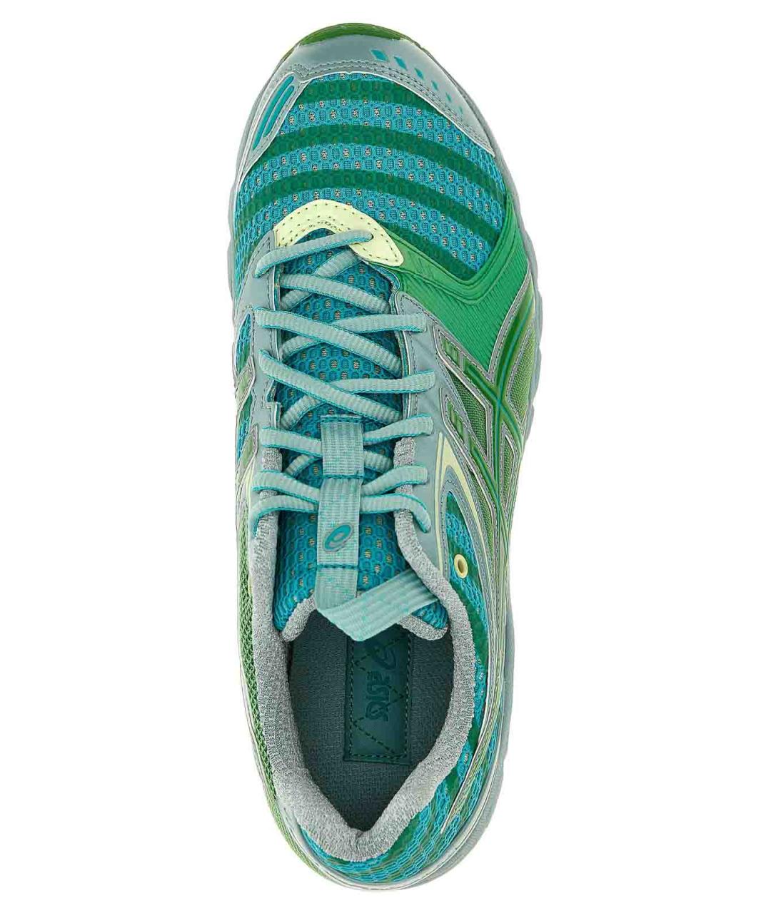 ASICS Зеленые синтетические низкие кроссовки / кеды, фото 4