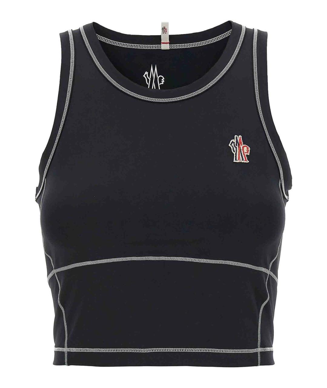 MONCLER Черная майка, фото 1