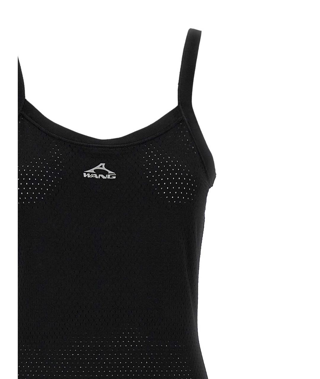 T BY ALEXANDER WANG Черное полиамидовое повседневное платье, фото 3