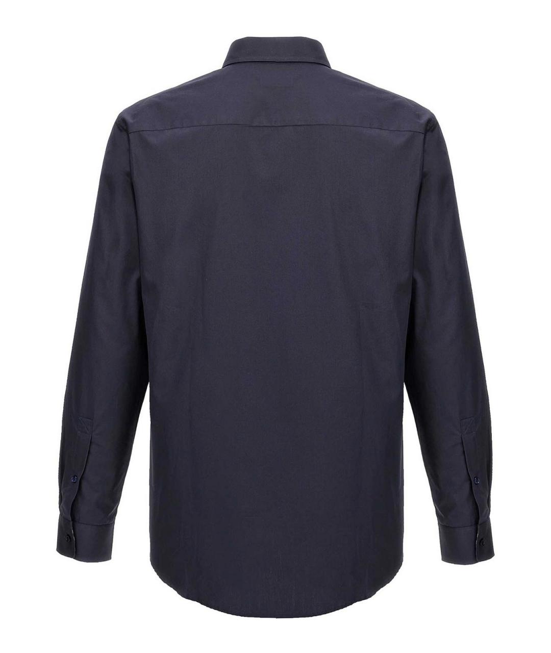 BURBERRY Синяя хлопковая классическая рубашка, фото 2