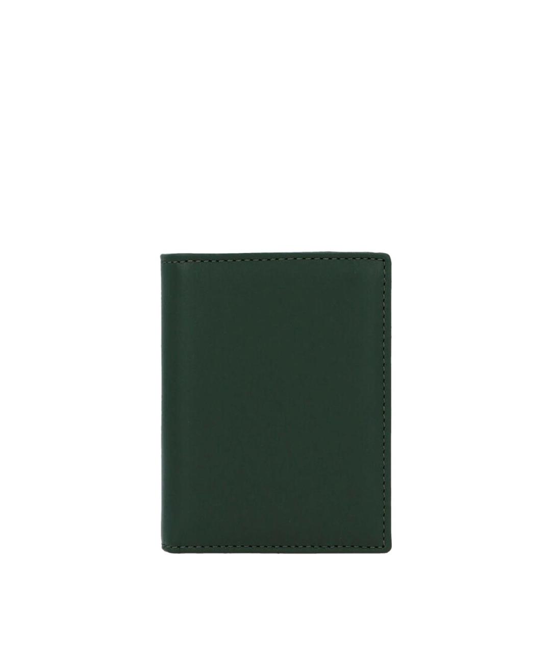 COMME DES GARÇONS WALLET Зеленый кожаный кошелек, фото 1