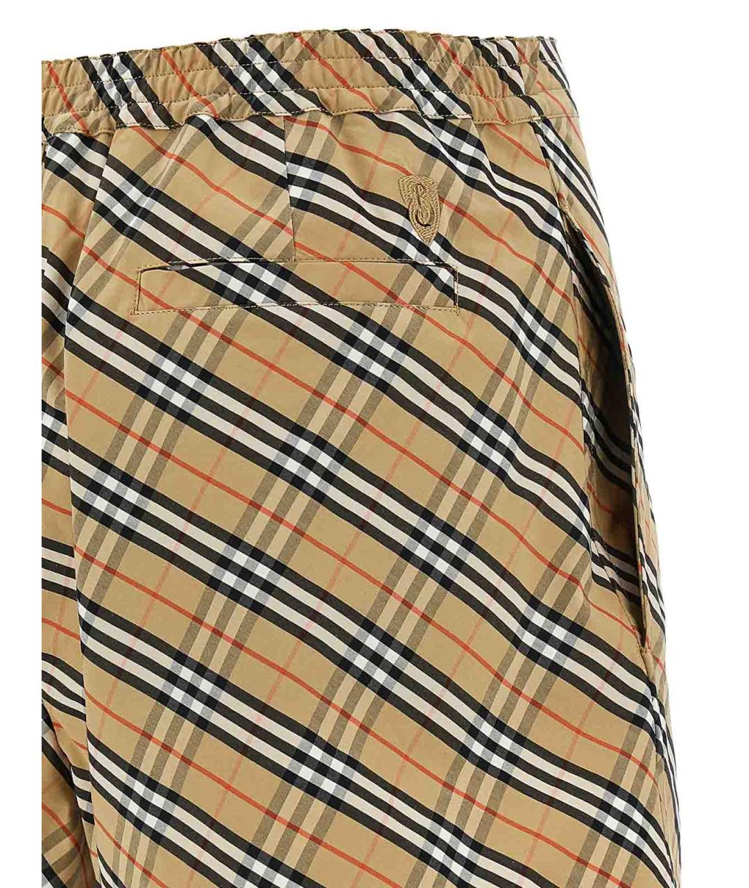 BURBERRY Мульти хлопковые шорты, фото 4
