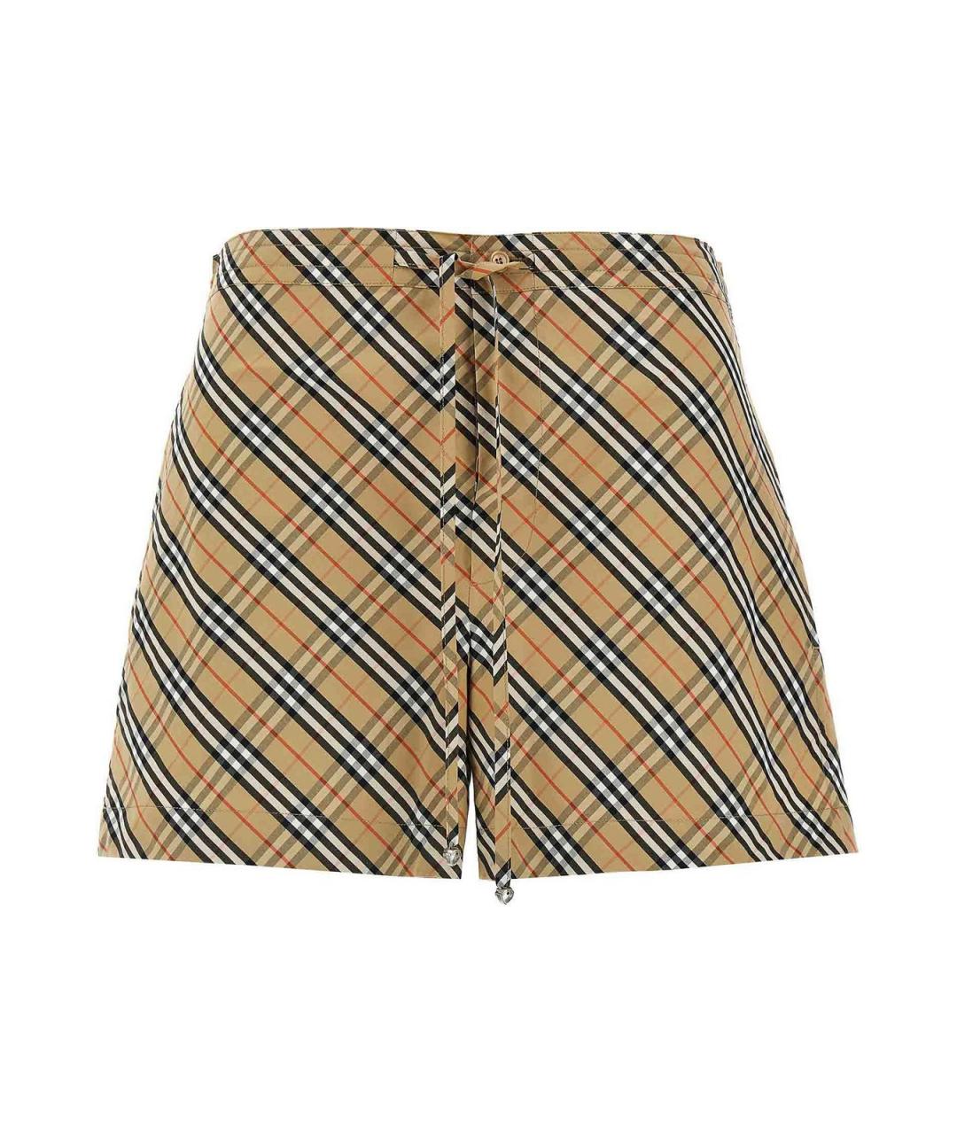BURBERRY Мульти хлопковые шорты, фото 1