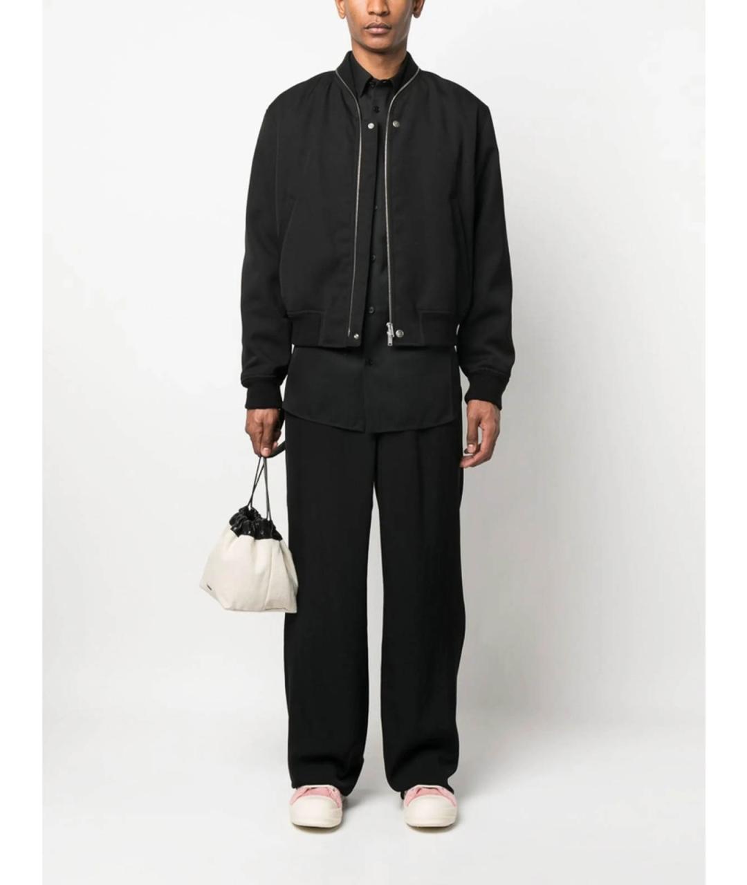 JIL SANDER Черная шерстяная куртка, фото 3