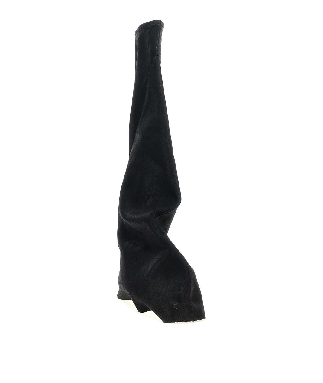 RICK OWENS DRKSHDW Черные текстильные сапоги, фото 2