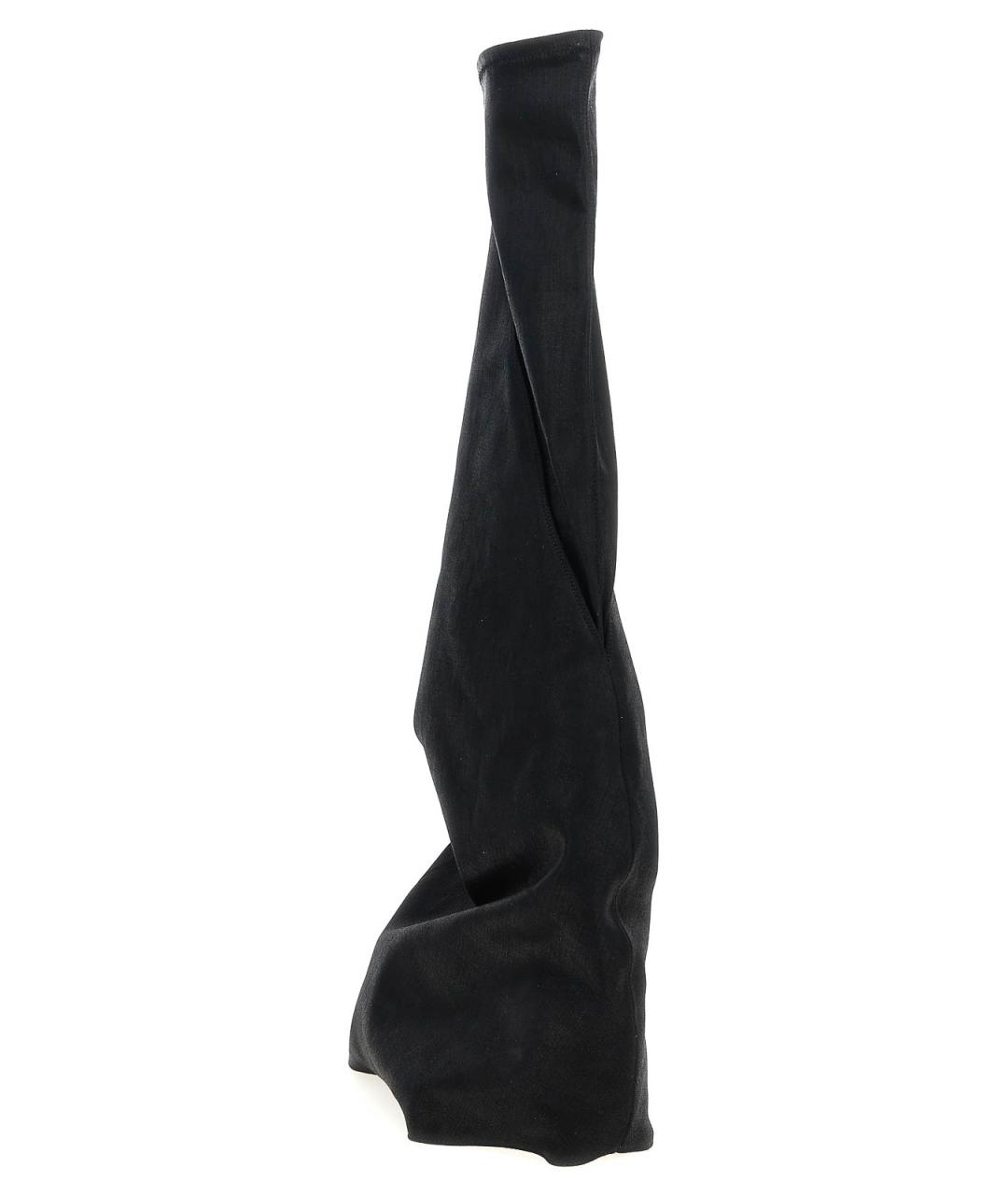 RICK OWENS DRKSHDW Черные текстильные сапоги, фото 3