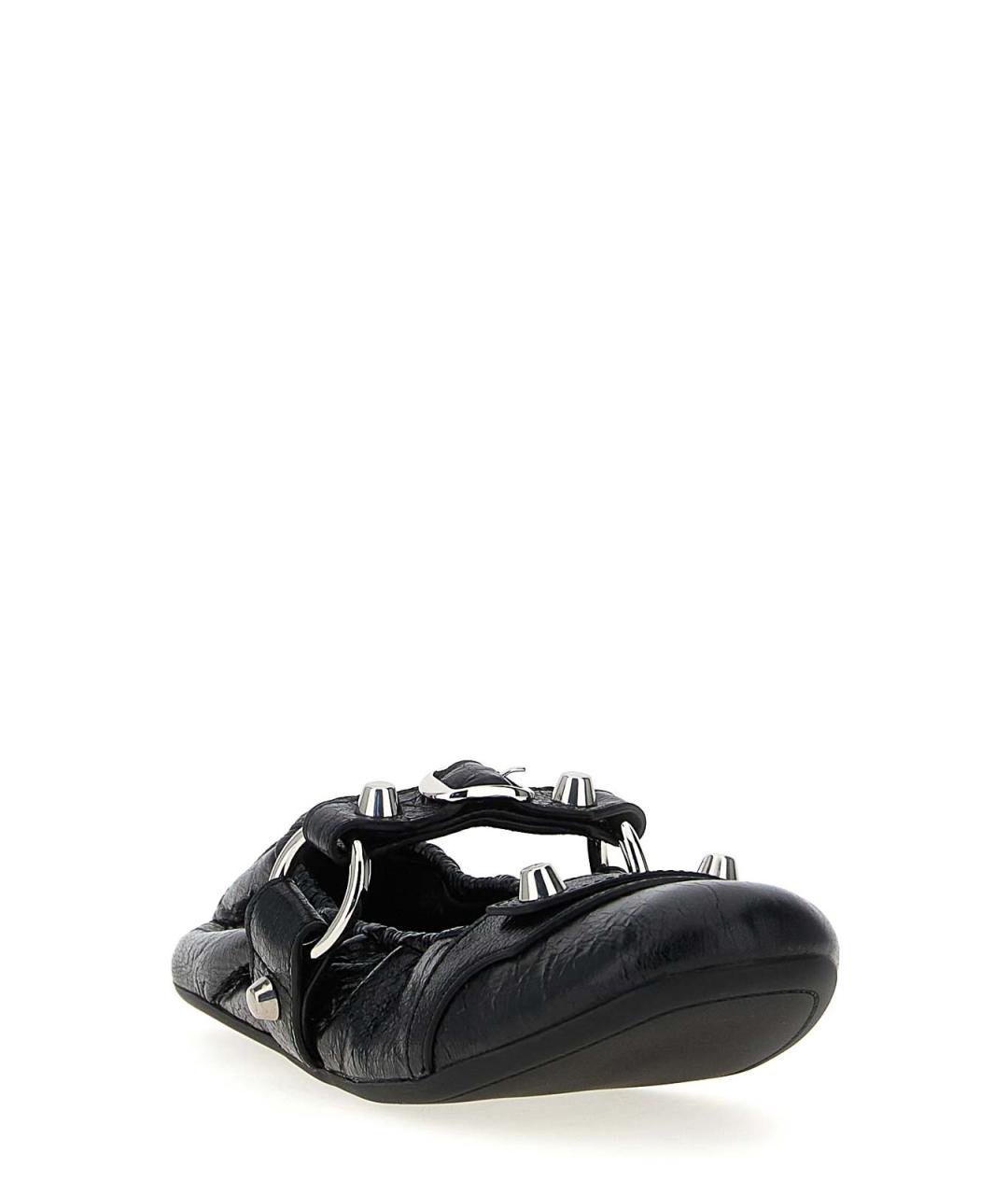 BALENCIAGA Черные кожаные балетки, фото 2