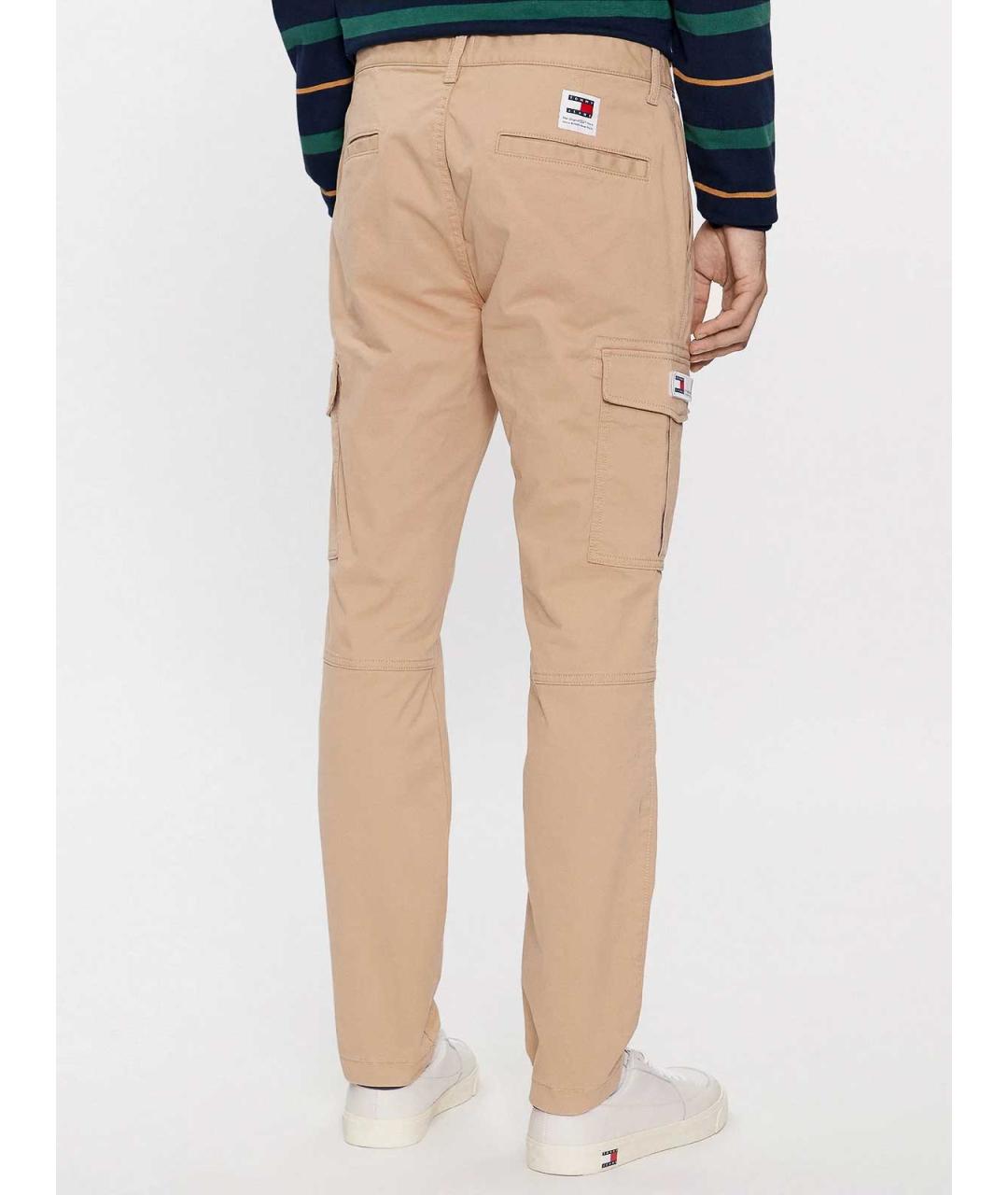 TOMMY HILFIGER Бежевые хлопковые прямые джинсы, фото 3