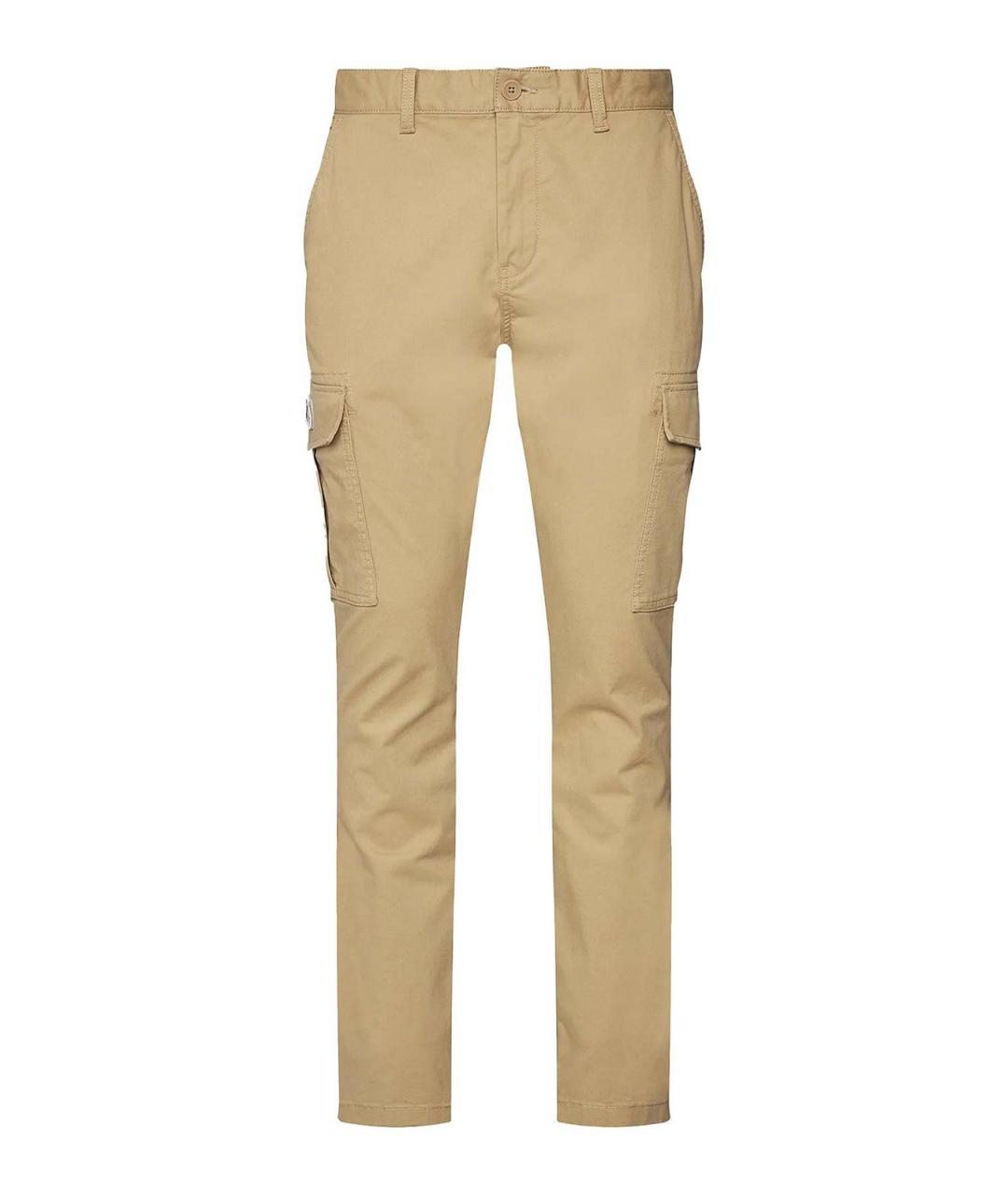 TOMMY HILFIGER Бежевые хлопковые прямые джинсы, фото 1