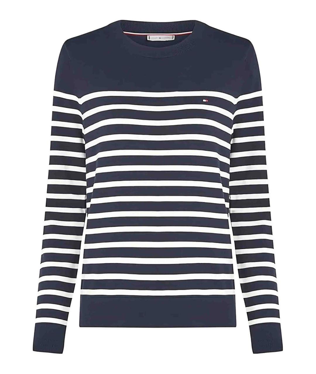 TOMMY HILFIGER Синий хлопковый джемпер / свитер, фото 1