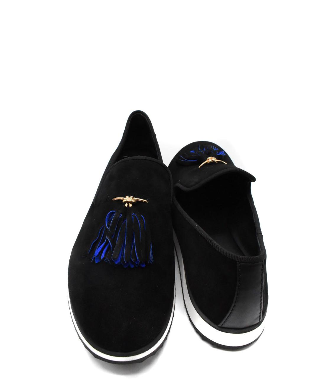 GIUSEPPE ZANOTTI DESIGN Черные замшевые лоферы, фото 3