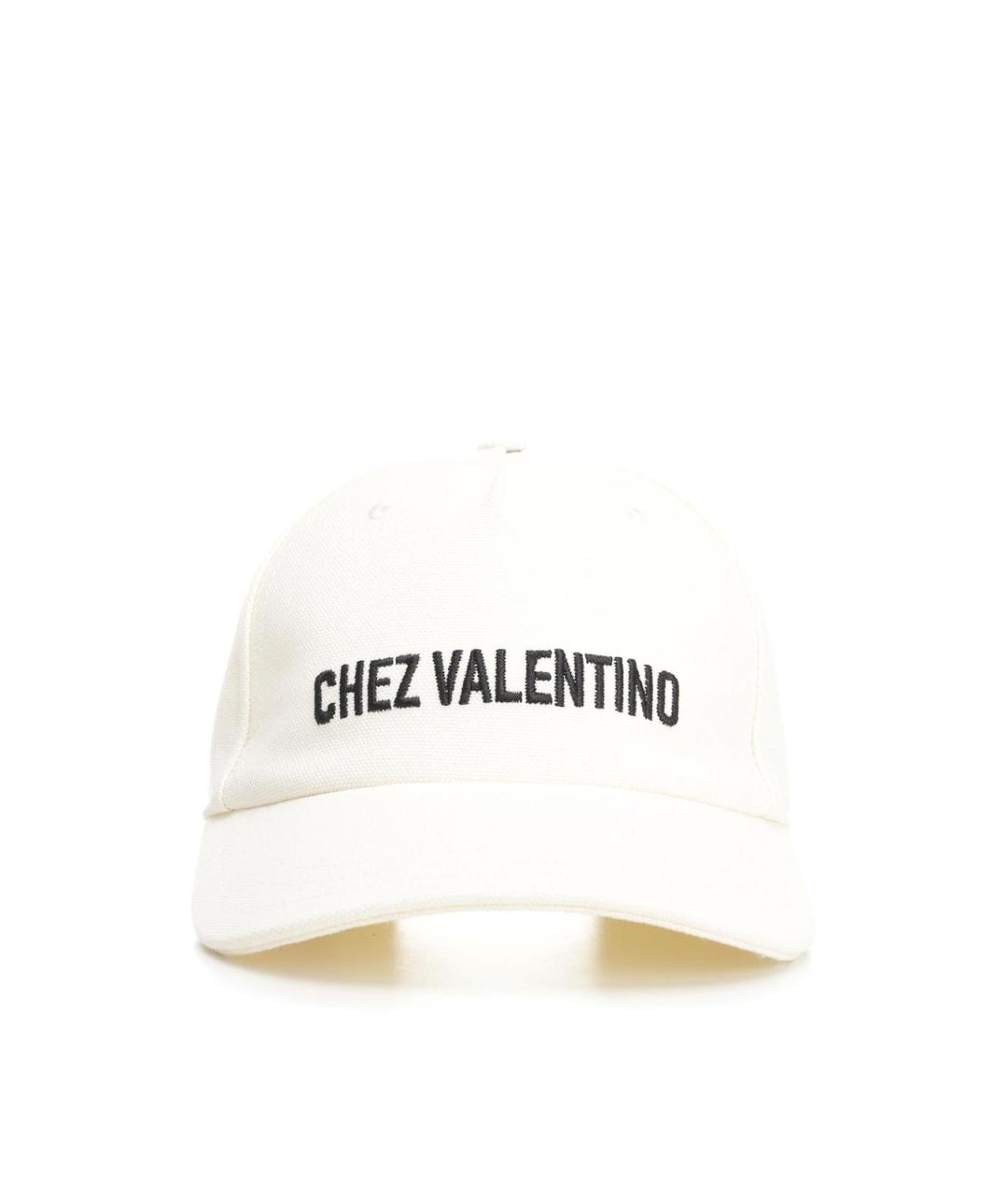 VALENTINO Белая хлопковая кепка/бейсболка, фото 1
