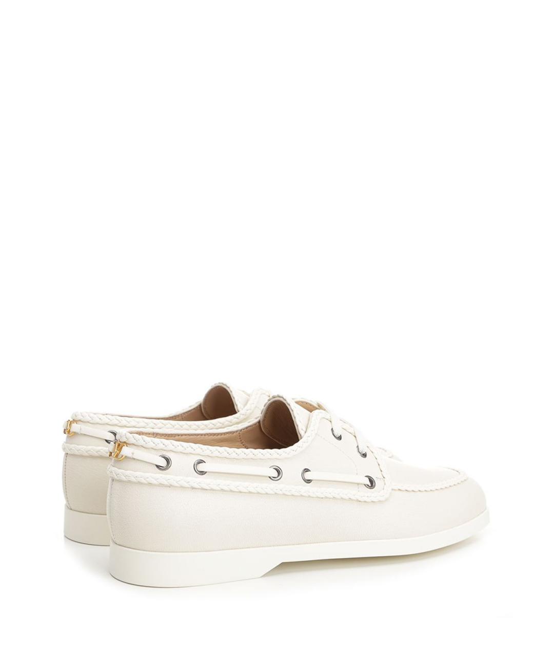 VALENTINO Белые кожаные лоферы, фото 3