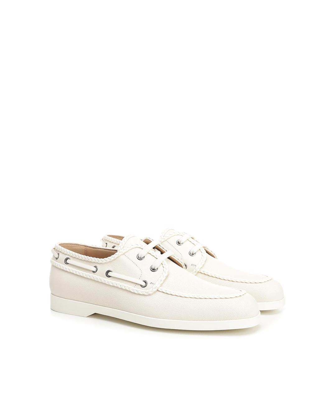 VALENTINO Белые кожаные лоферы, фото 2