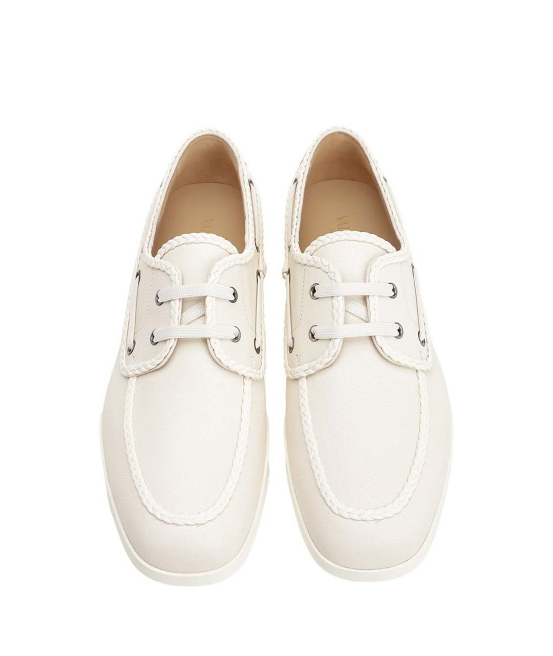 VALENTINO Белые кожаные лоферы, фото 6