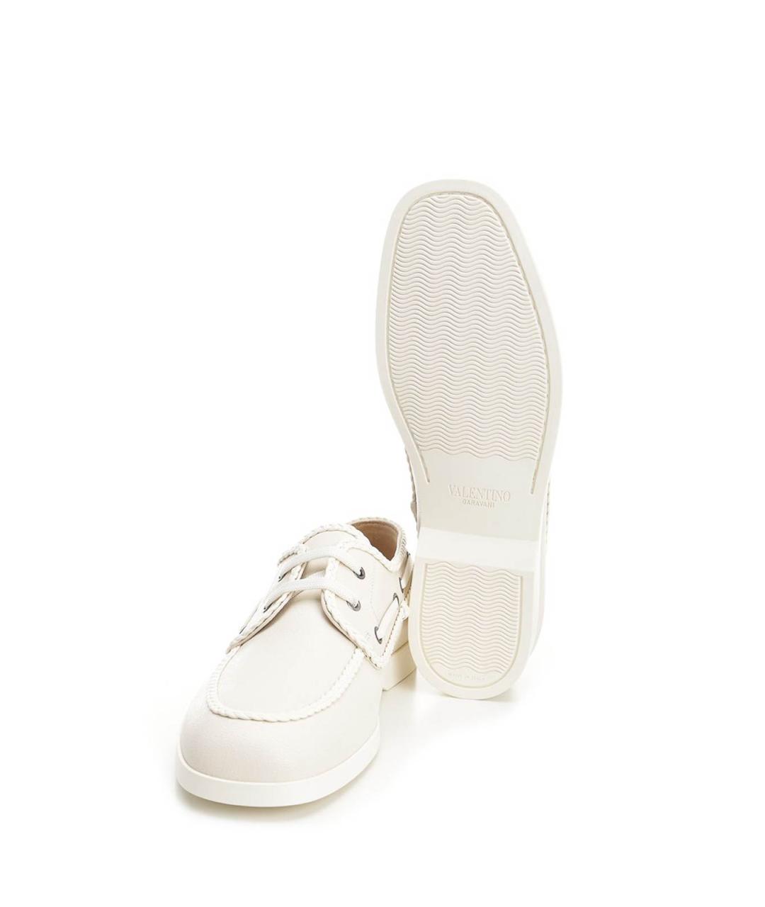 VALENTINO Белые кожаные лоферы, фото 5