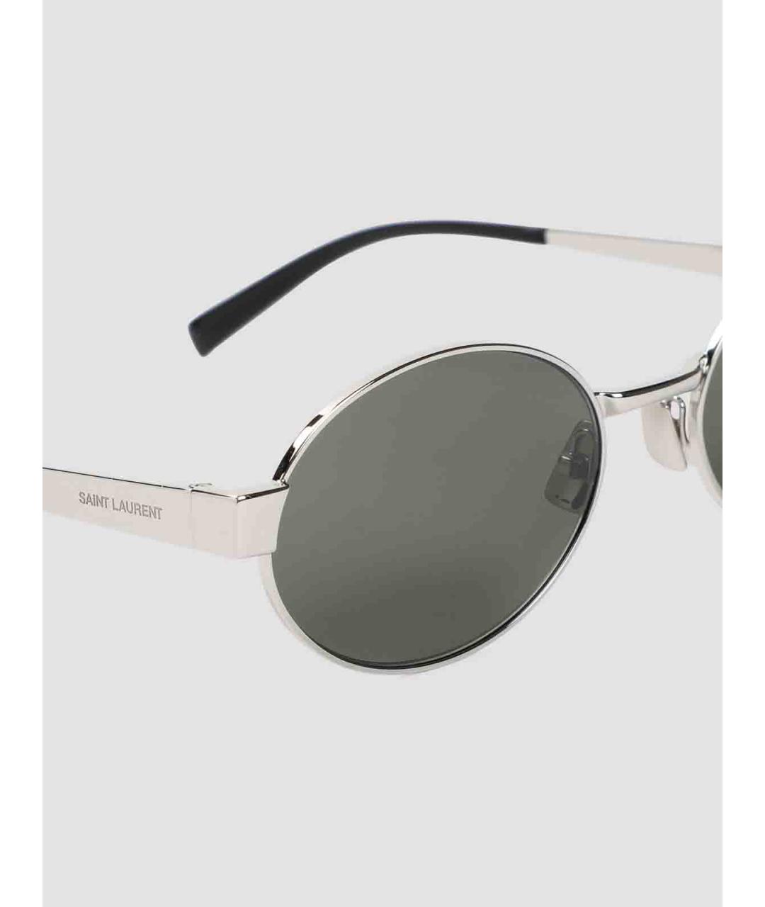 SAINT LAURENT Серые солнцезащитные очки, фото 3