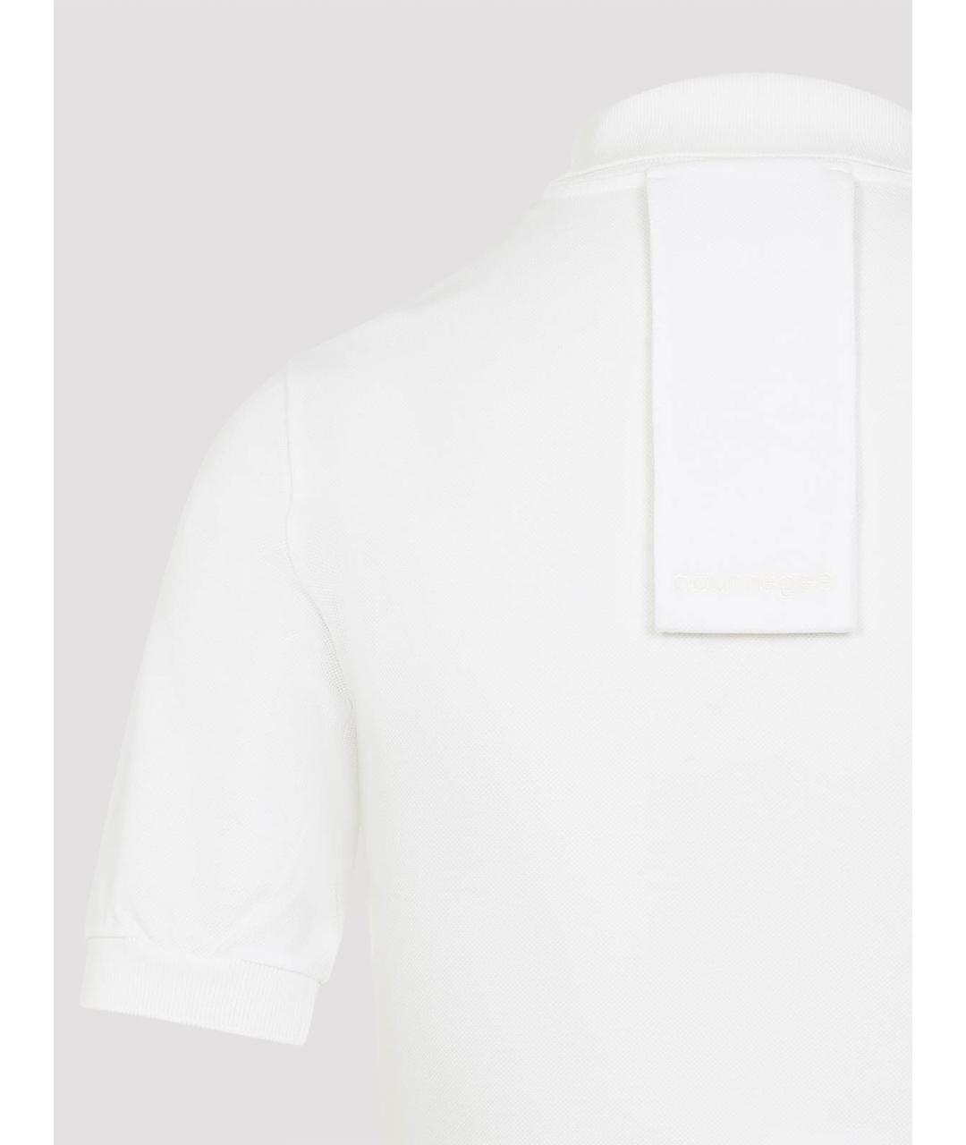 COURREGES Бежевое хлопковое повседневное платье, фото 4