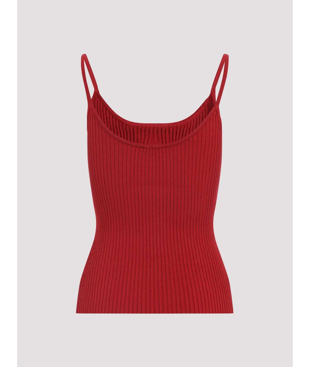 COURREGES Красная вискозная майка, фото 2