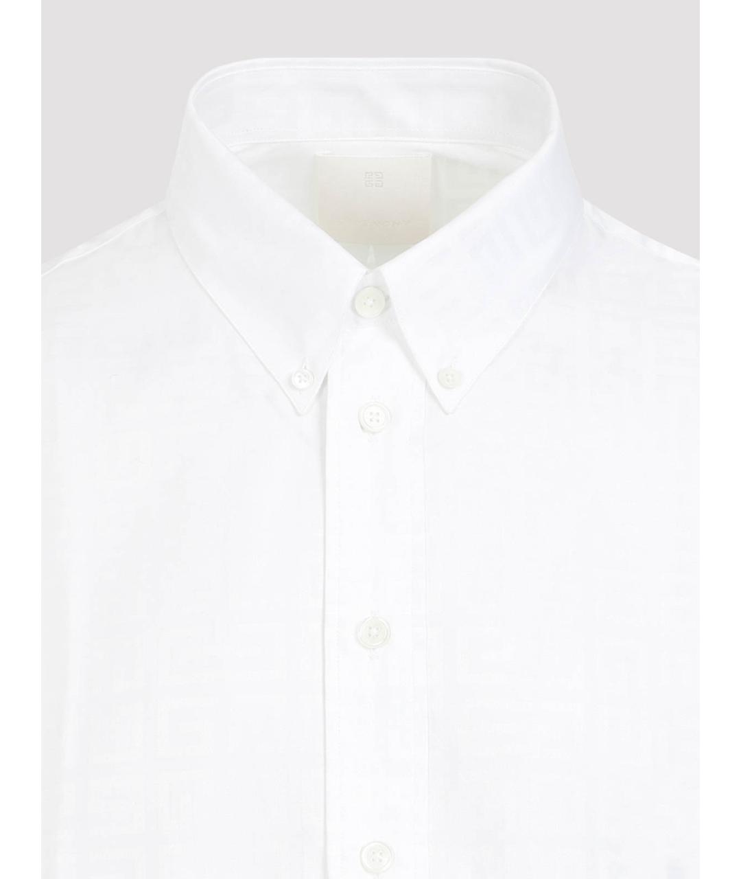 GIVENCHY Белая хлопковая классическая рубашка, фото 4